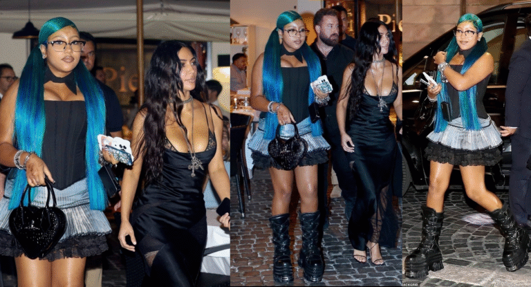 Exclusive Pics of Kim Kardashian and North West in Rome